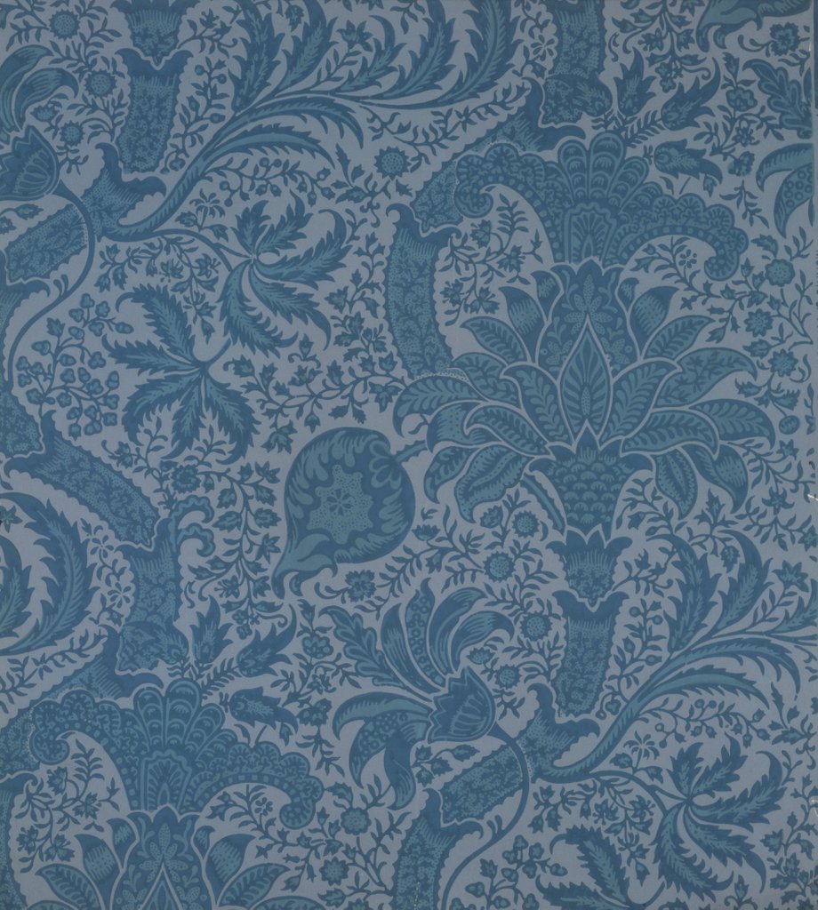 Detail of Indian wallpaper by George Gilbert Scott