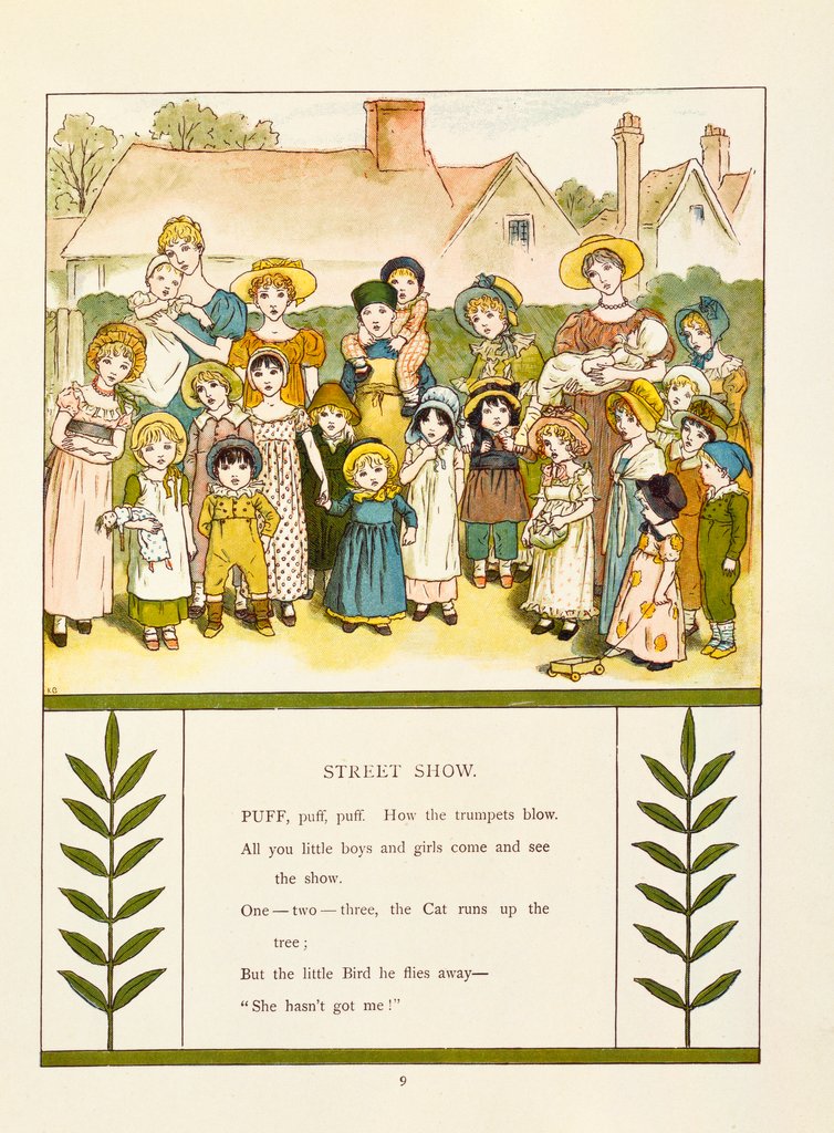 Detail of Page from Marigold Garden by Kate Greenaway