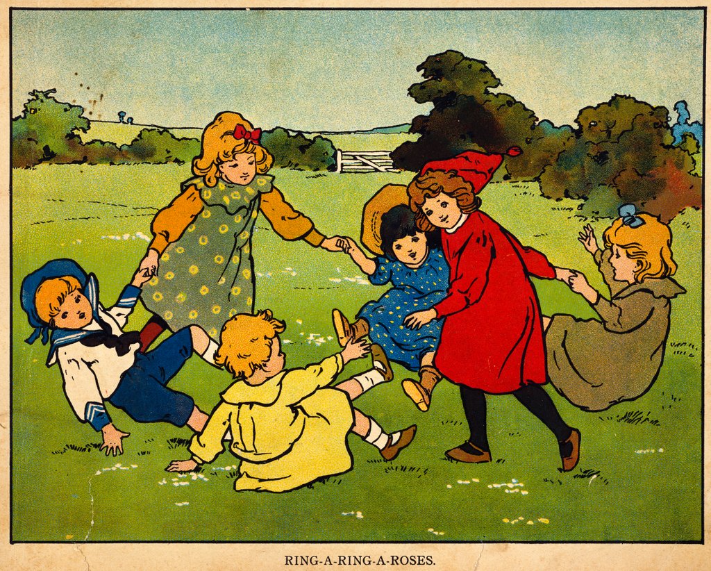 Detail of Children playing Ring-A-Ring-A-Roses. Germany, early 20th century by Anonymous