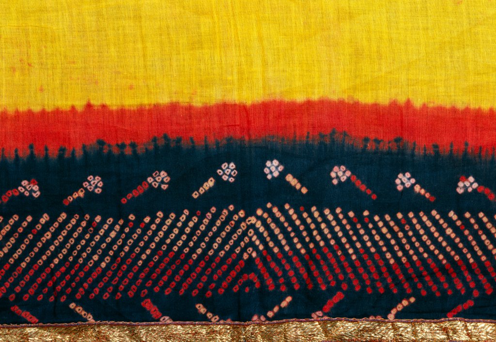 Detail of Woman's head cover, detail by Unknown