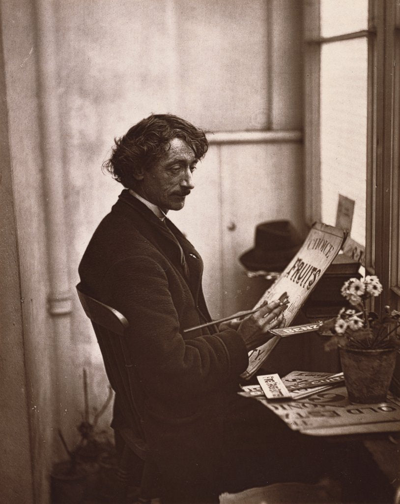 Detail of Tickets, the Card Dealer by John Thomson