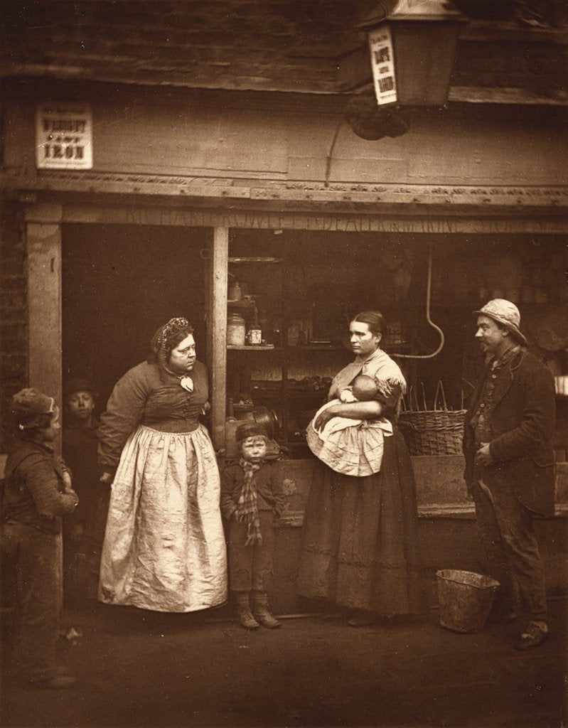Detail of Sufferers from the Floods by John Thomson