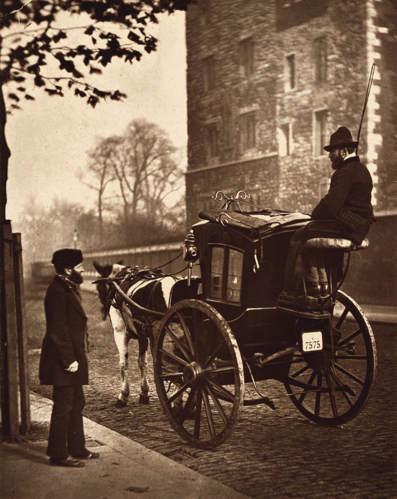 Detail of London Cabmen by John Thomson