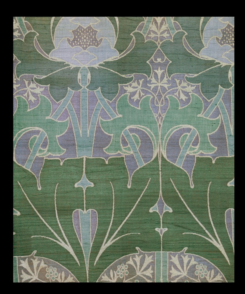 Detail of Furnishing fabric by Charles Francis Annesley Voysey