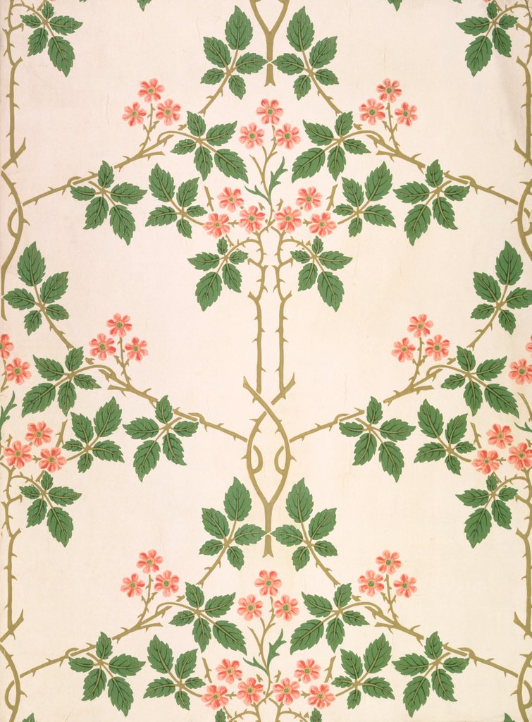 Detail of Blackberry wallpaper by John Henry Dearle
