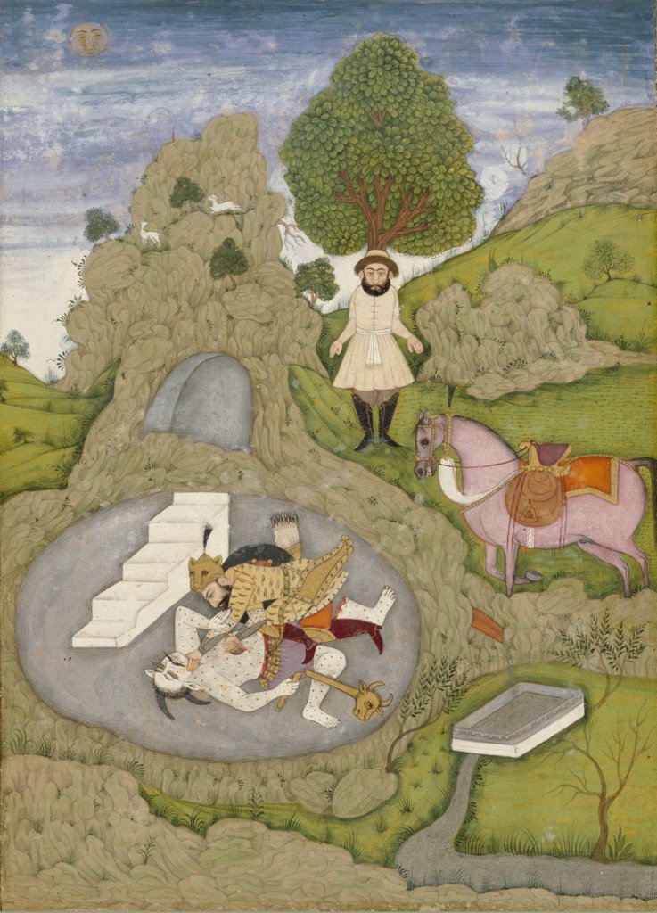 Detail of Rustam killing the White Devil by Unknown