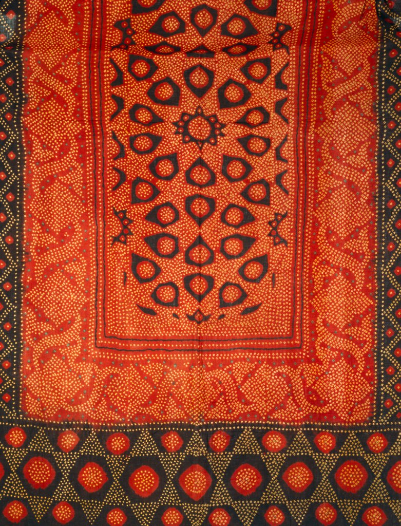 Detail of Woman's head cover, detail by Unknown