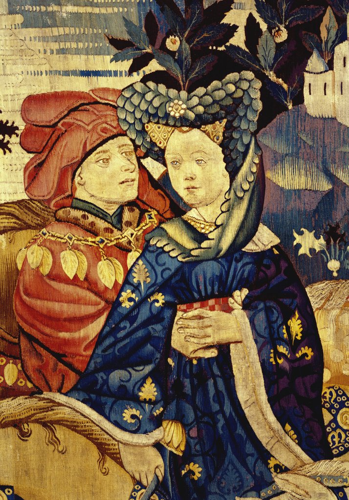 Detail of Devonshire Hunting Tapestry detail by Anonymous