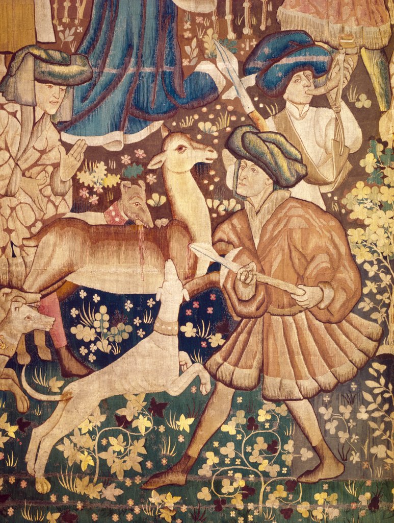 Detail of Devonshire Hunting Tapestry detail by Anonymous