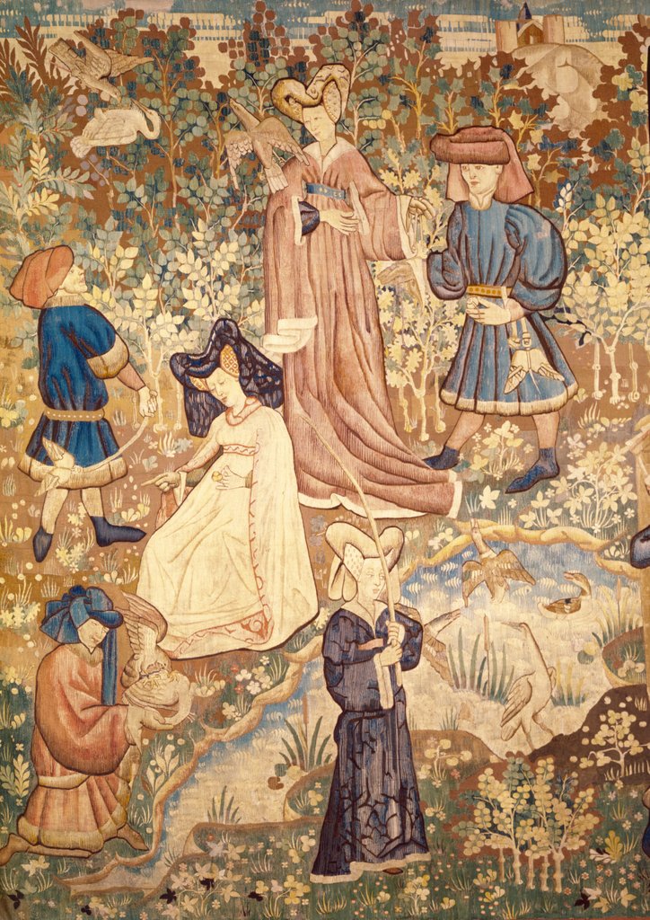 Detail of Devonshire Hunting Tapestry detail by Anonymous