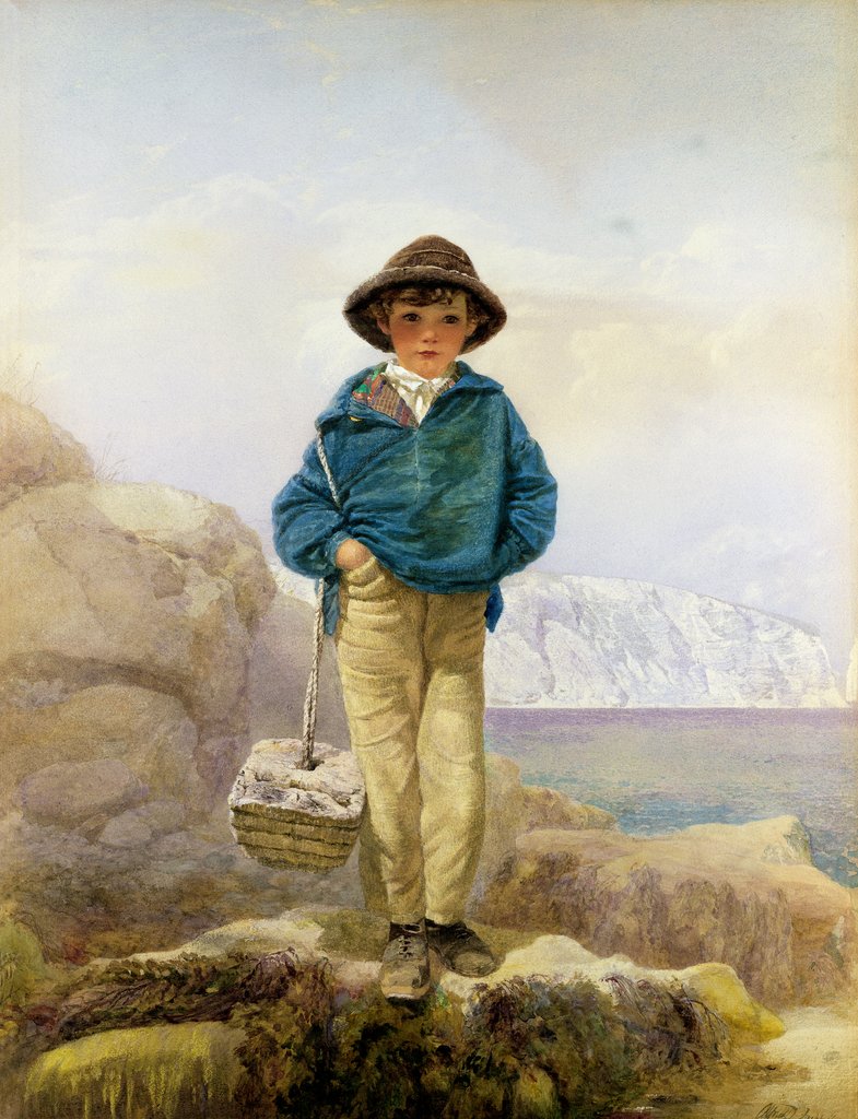 Detail of A Fisher Boy by Alfred Downing Fripp