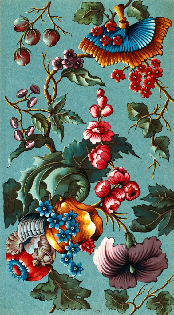 Detail of Design for a woven silk by Anna Maria Garthwaite