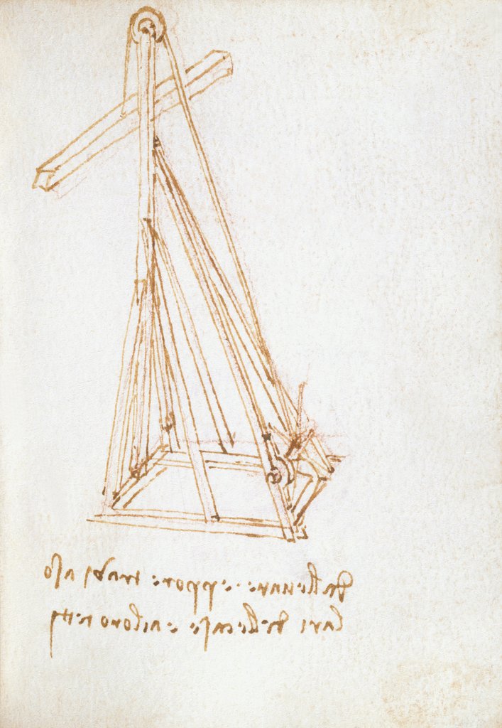 Detail of Page from the Forster Codex by Leonardo da Vinci