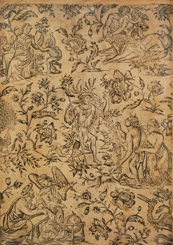 Detail of Wallpaper by Unknown