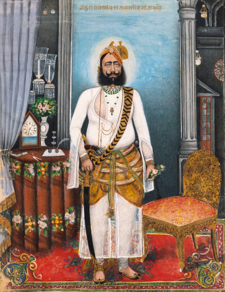 Detail of Raja Bakhtawar, Singh of Anglo Rajasthan by Fateh Muhammad