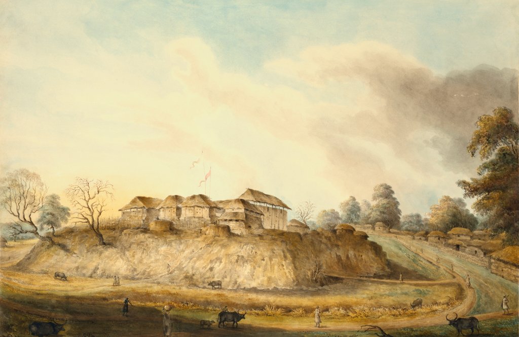 Detail of The Raja's House at Surguj by Unknown