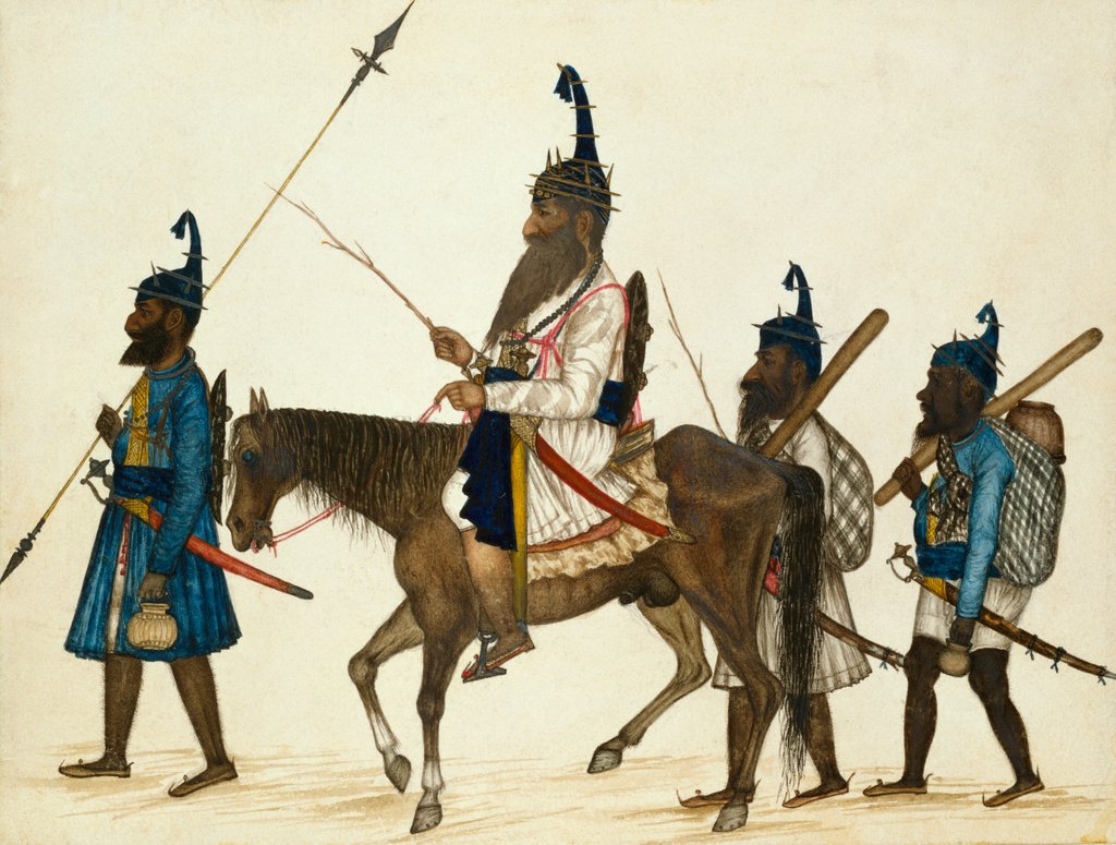 Detail of A group of Akalis by Unknown