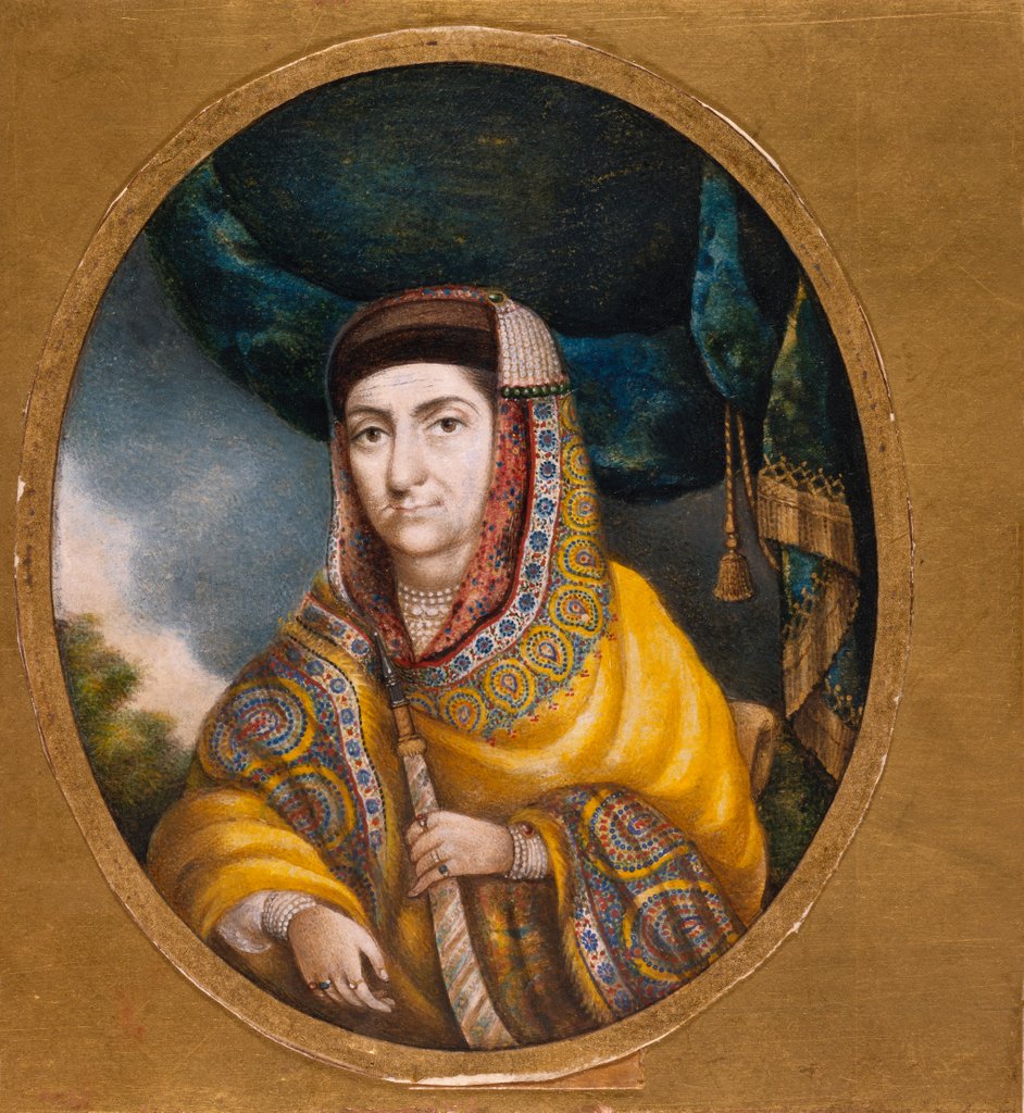 Detail of Begum Samru by Jiwan Ram