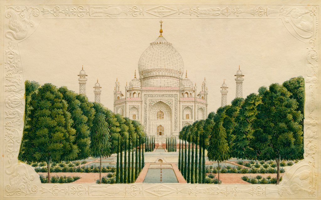 Detail of The Garden side of the Taj Mahal by Unknown