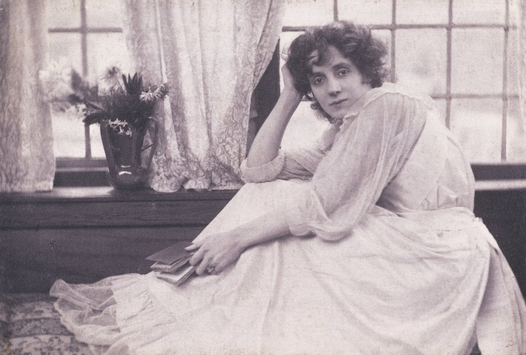 Detail of Mrs Patrick Campbell by Frederick Hollyer