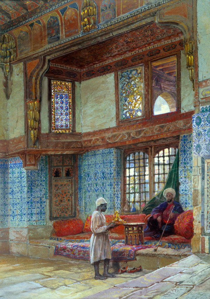 Detail of Interior of a house in Cairo by Frank Dillon