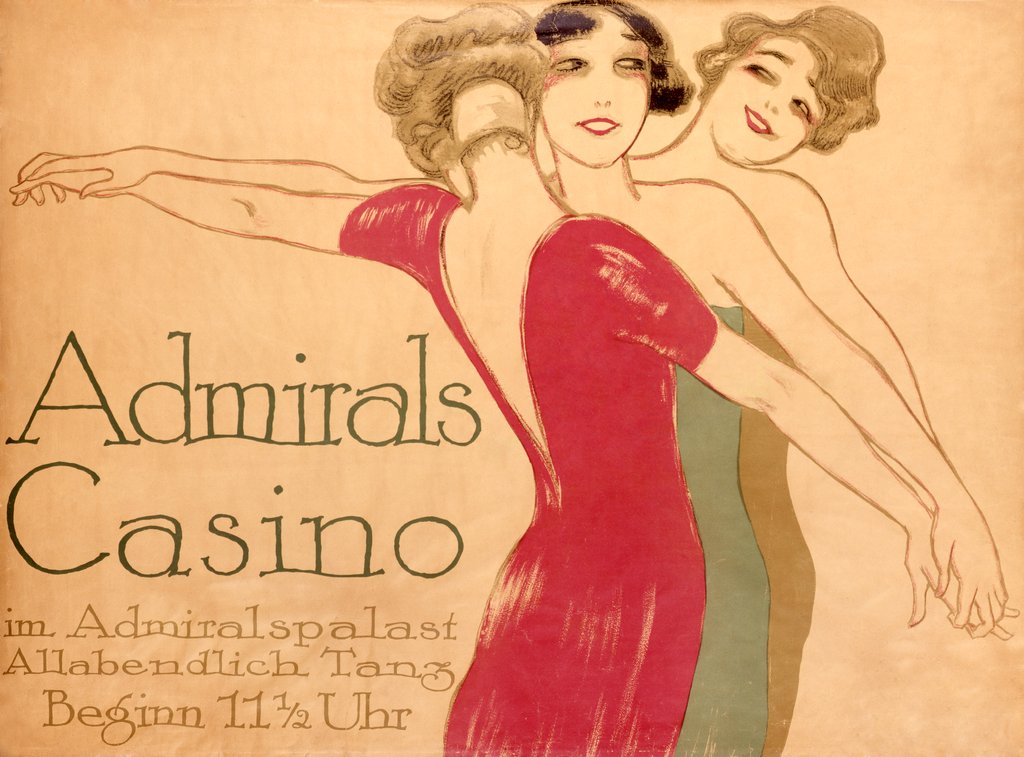 Detail of Admirals Casino, poster by Hollerbaum & Schmidt. Germany, 20th century by Hollerbaum & Schmidt