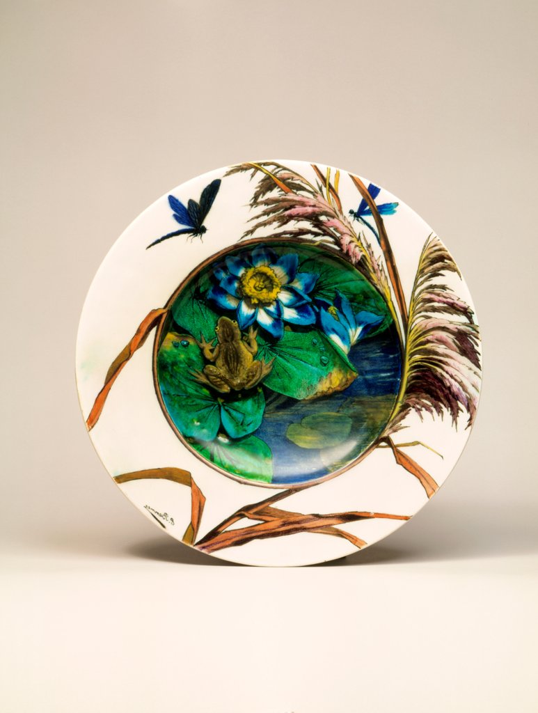Detail of Dish by Joseph-Théodore Deck & Emmanuel Benner