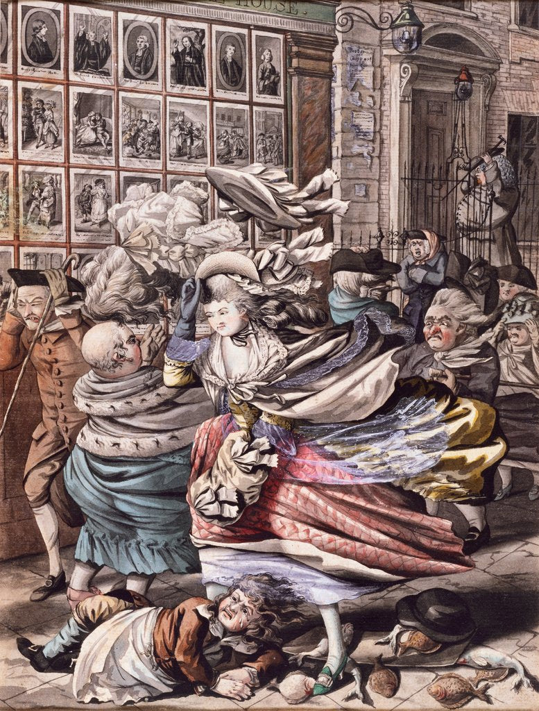 Detail of A Windy Day by Robert Dighton