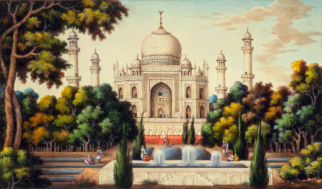 Detail of The Taj Mahal. Calcutta, India, mid-19th century by Unknown