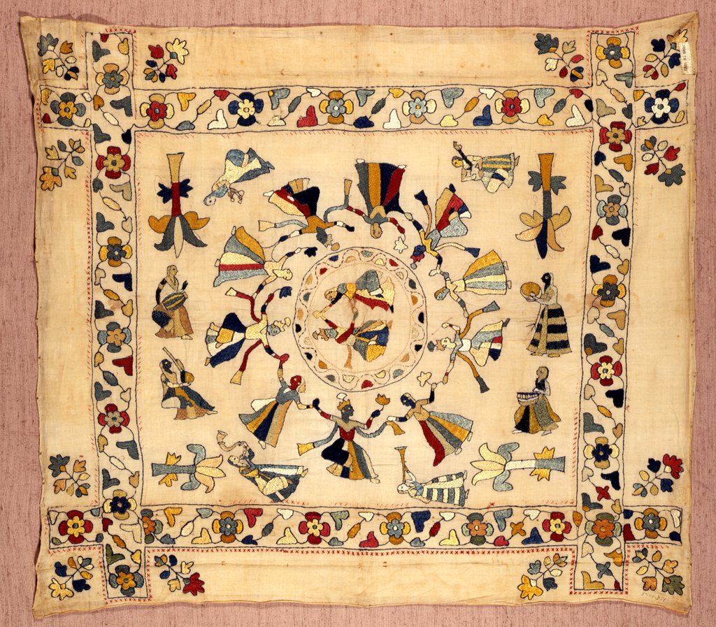 Detail of Rumal with Krishna Villa by Unknown