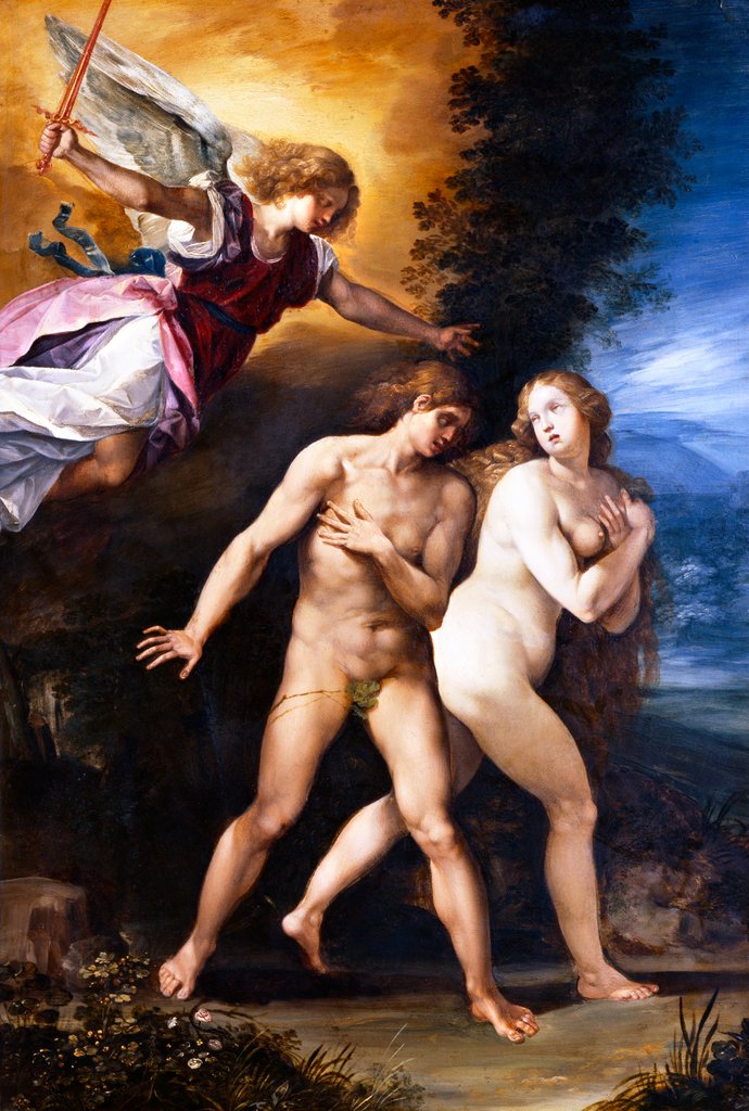 Detail of The Expulsion from Paradise by Giuseppe Cesari