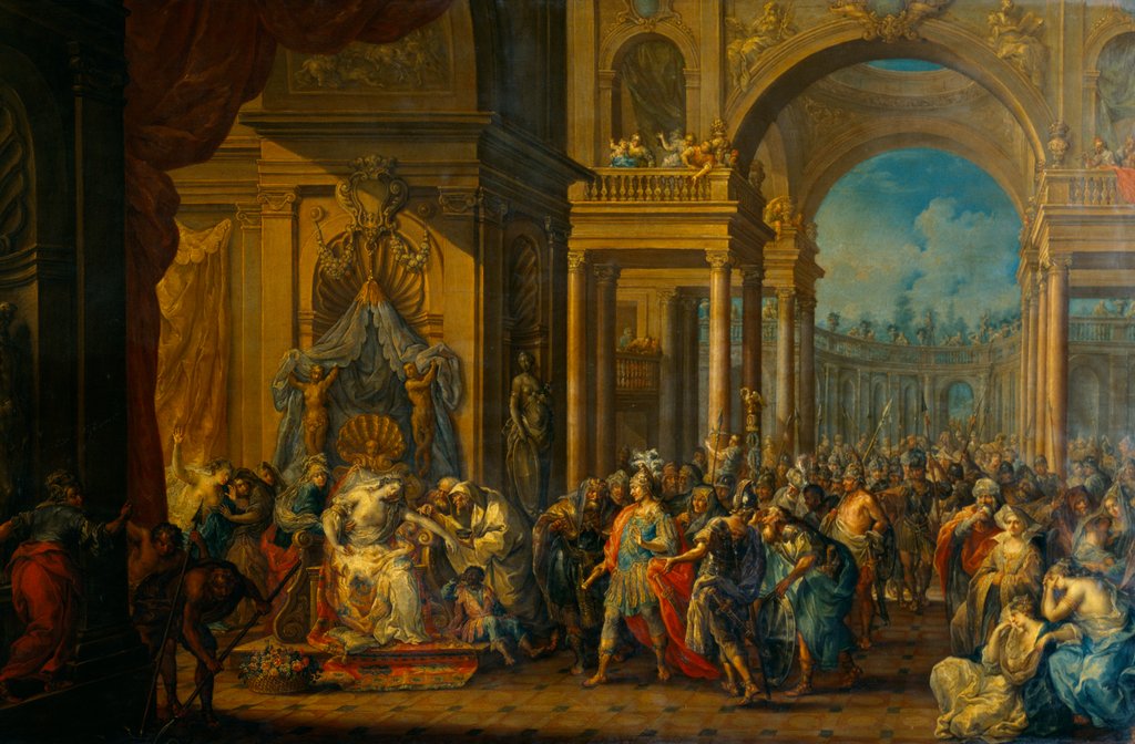 Detail of The death of Cleopatra by Johann Georg Platzer