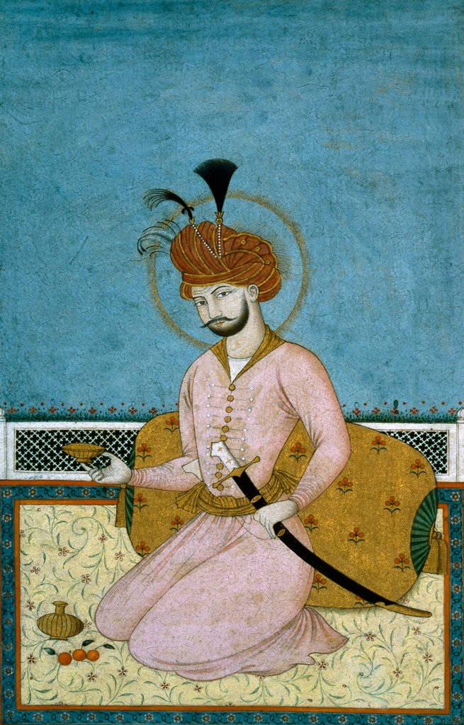 Detail of Portrait of Shah Abbas. Iran, 19th century by Unknown