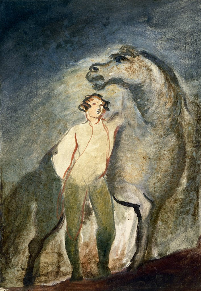 Detail of Man and Horse by David Wilkie