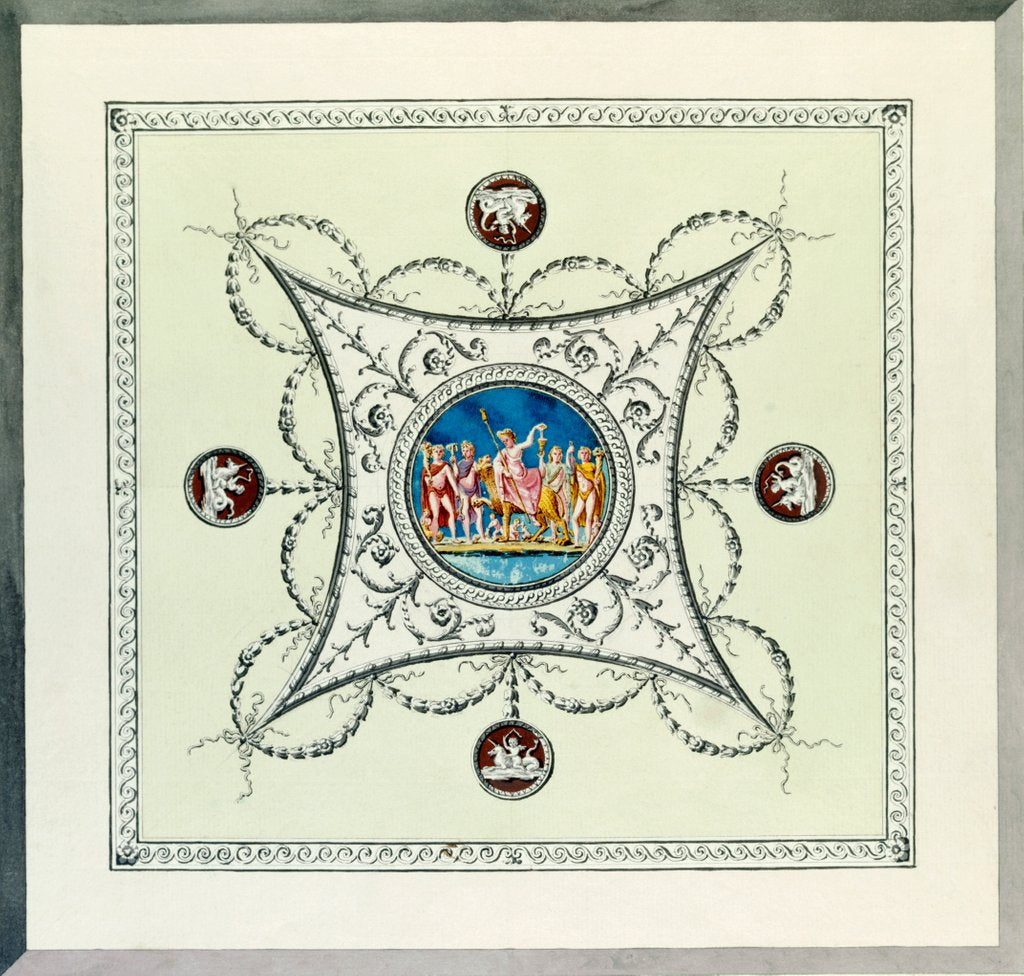 Detail of Design for the Drawing-Room Ceiling at Mamhead House by Unknown