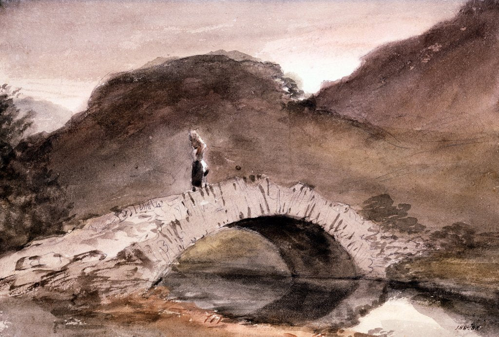 Detail of A bridge, Borrowdale by John Constable