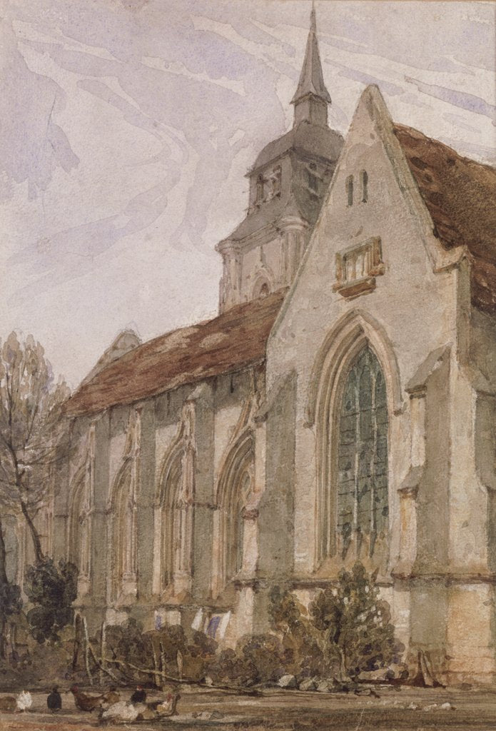 Detail of Church of St.Gilles, Abbeville by Richard Parkes Bonington