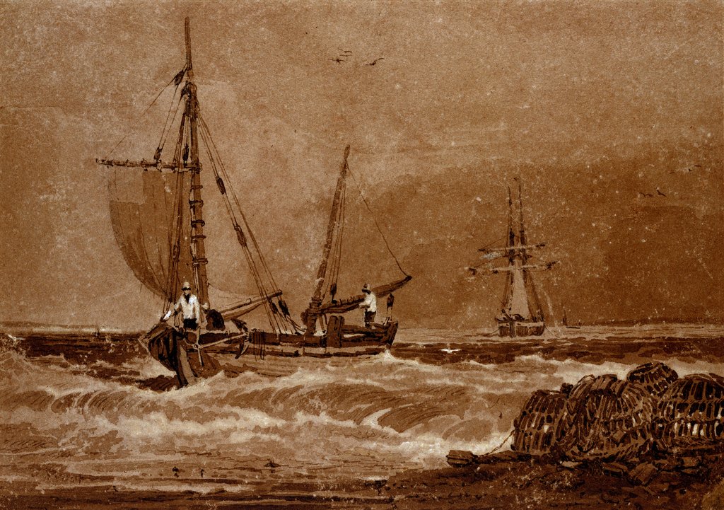 Detail of A Seapiece by Samuel Prout