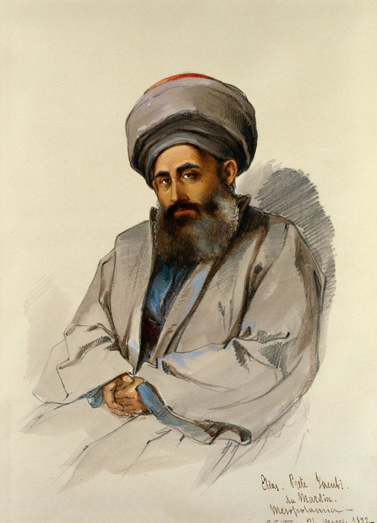 Detail of Jacobite Priest from Mardin by Aloysius Rosarius Amadeus Raymondus Andreas Preziosi