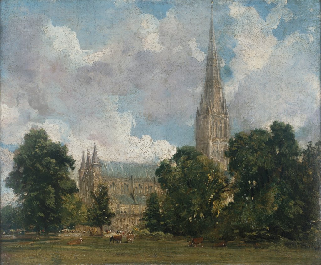 Detail of Salisbury Cathedral by John Constable
