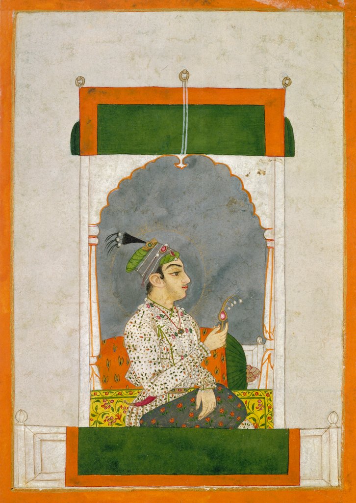 Detail of A Mughal Prince. India, 1760 by Unknown