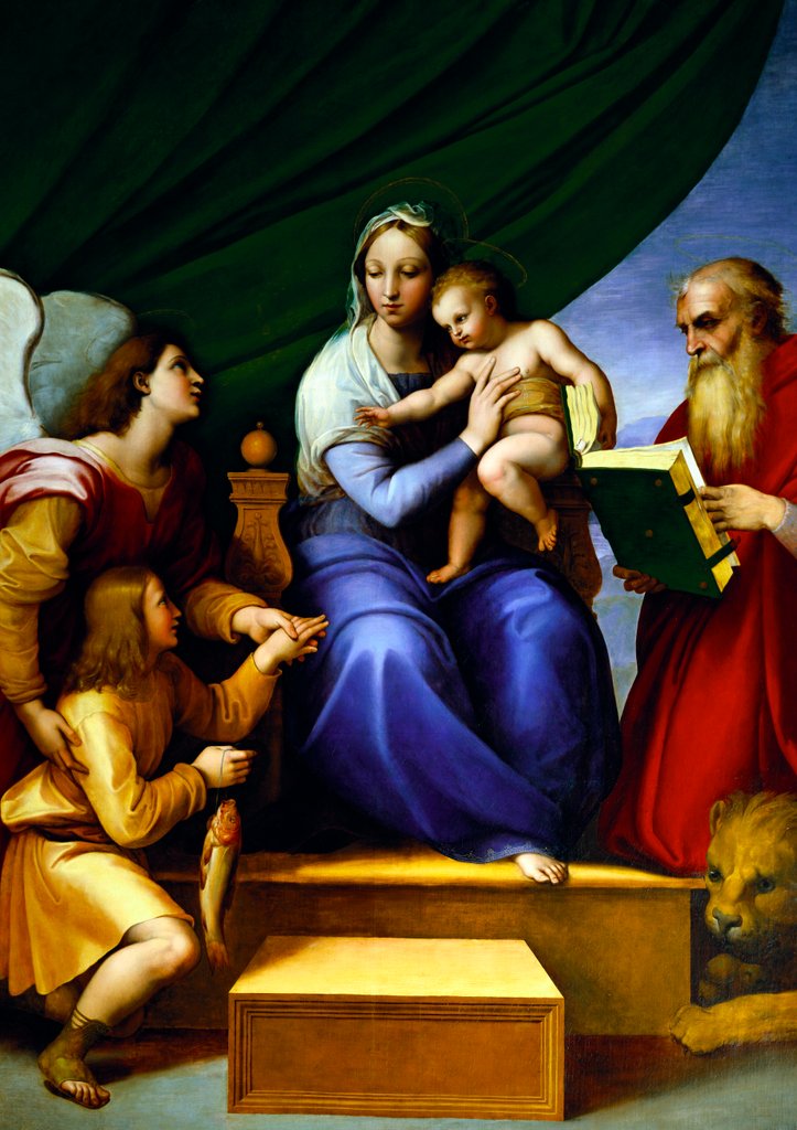 Detail of Holy Family by Fereol Bonnemaison