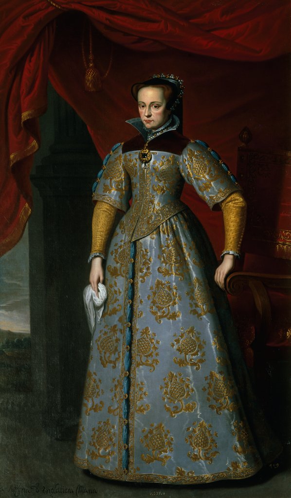 Detail of Queen Mary I of England. England, 17th century by Antonis Mor