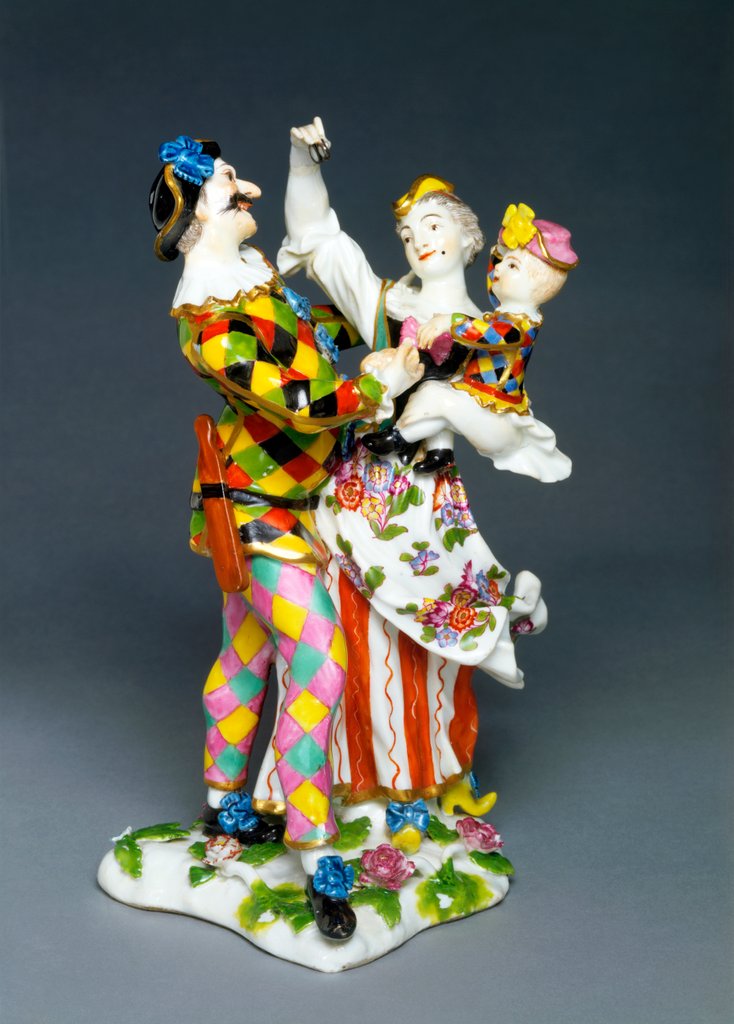 Detail of Harlequin and Family by Johann Joachim Kändler