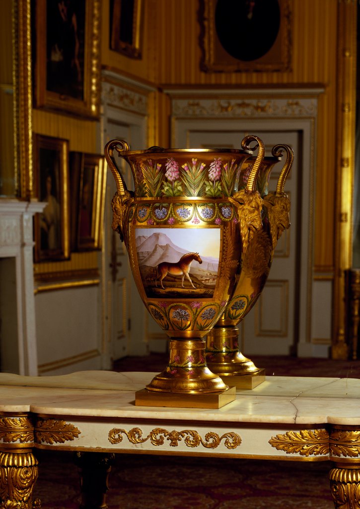 Detail of Painted vase in Apsley House. London, England, 19th century by Unknown