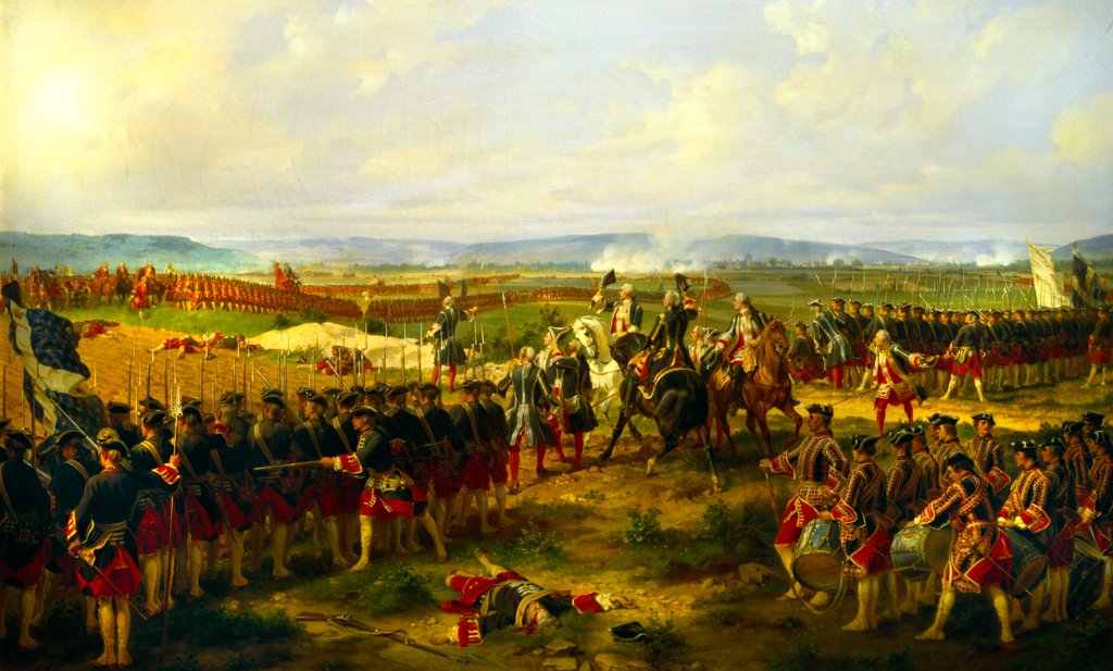 Detail of The Battle of Fontenoy of 1745 by Félix Henri Emmanuel Philippoteaux