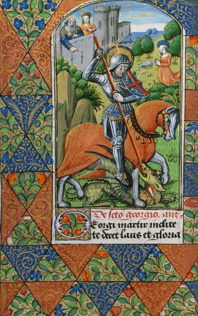Detail of Suffrage to St. George. Rouen, France, late 15th century. by Unknown
