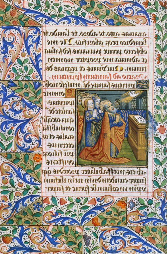 Detail of Prayer To The Holy Spirit, Pentecost. Rouen, France, late 15th century by Unknown