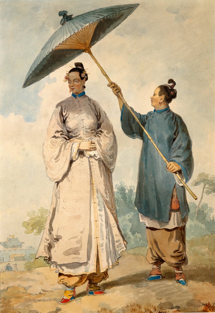 Detail of Chinese Lady With Attendant by William Alexander