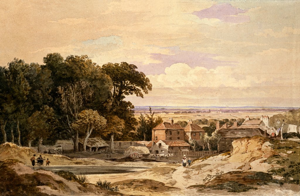 Detail of Hampstead by John Varley